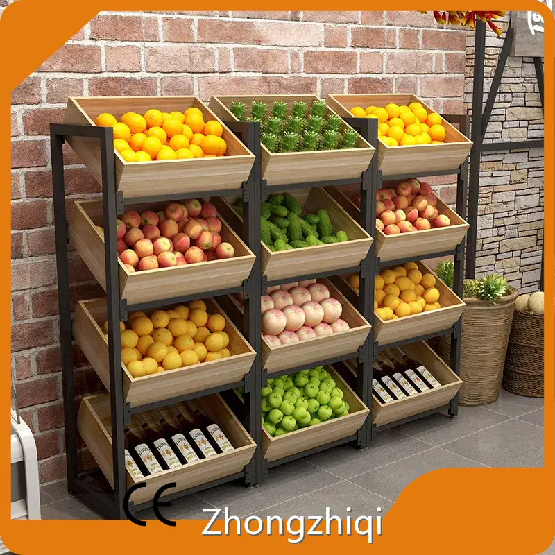 High-qualityvegetable Shop Racks Supermarket Fruit Shelves One-stop Service 1