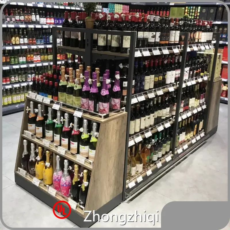 Custom Display Rack Supplier Shelves for Liquor Store One-stop ServiceManufacturers 1