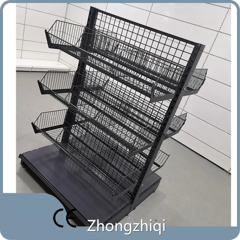 Topretail Hanging Racks Supermarket Gondola Shelving Double-sided 1