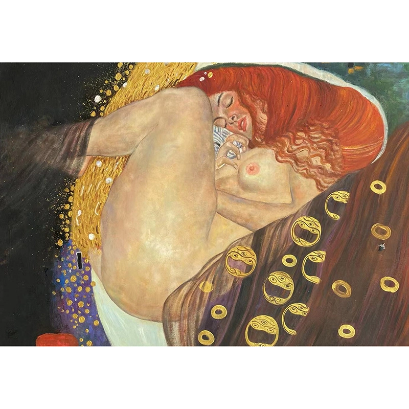 Peinture à l'huile à vendre Danae (1908) de Gustav Klimt, reproduction peinte - ARTLAND 1