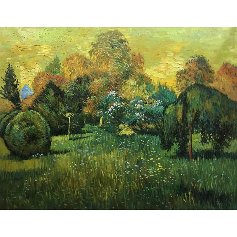 Alta qualidade O Jardim do Poeta (Jardim dos Poetas) de Vincent Van Gogh- ARTLAND 1