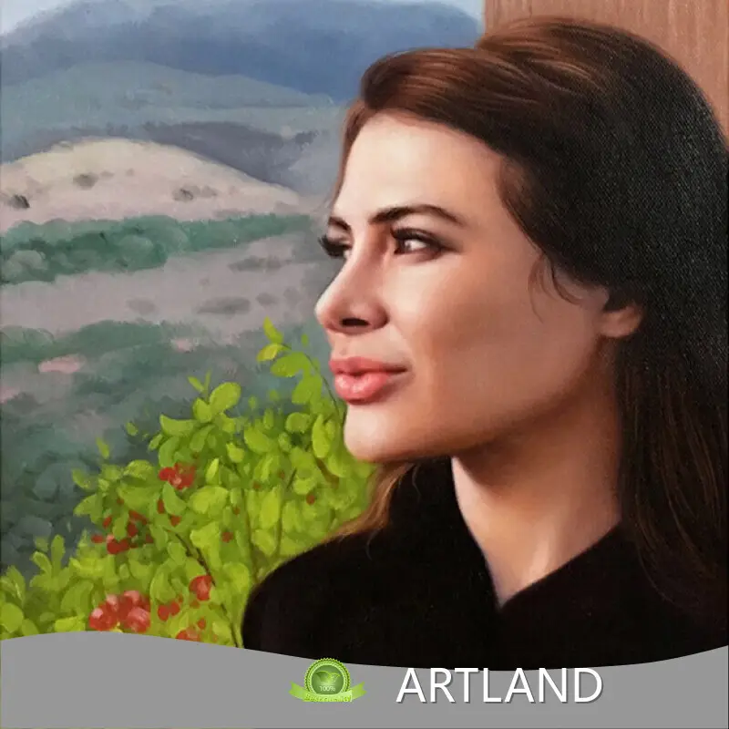 Factory Price Rose Oil Painting Images with Good Price for Apartment 1