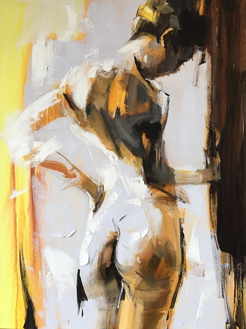 Abstract Nude Oil Painting On Canvas And Handmade Nude Girl Wall Art Decorative Picture For Living Room Decor 1
