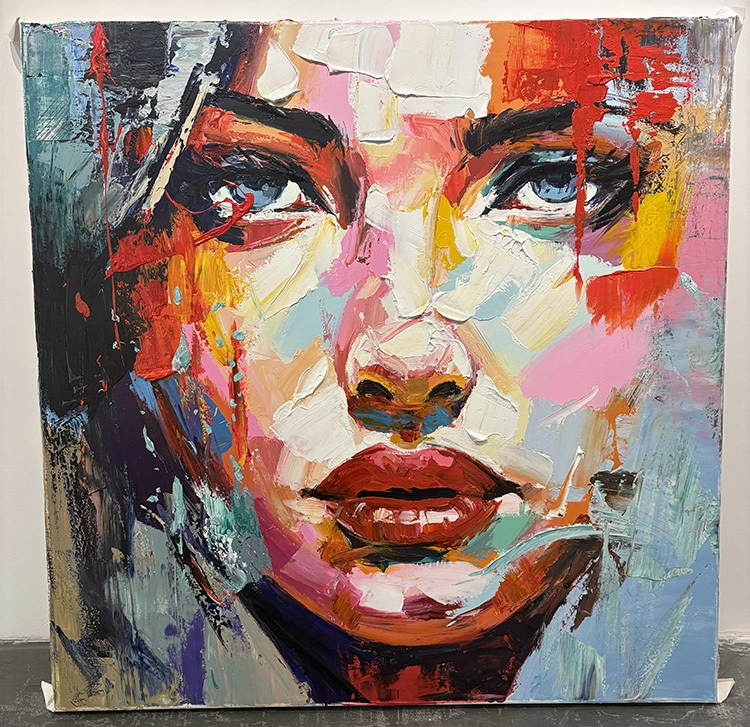 Contemporary modern artwork abstract acrylic painting with palette knife handmade thick texture good quality painting for sale 1