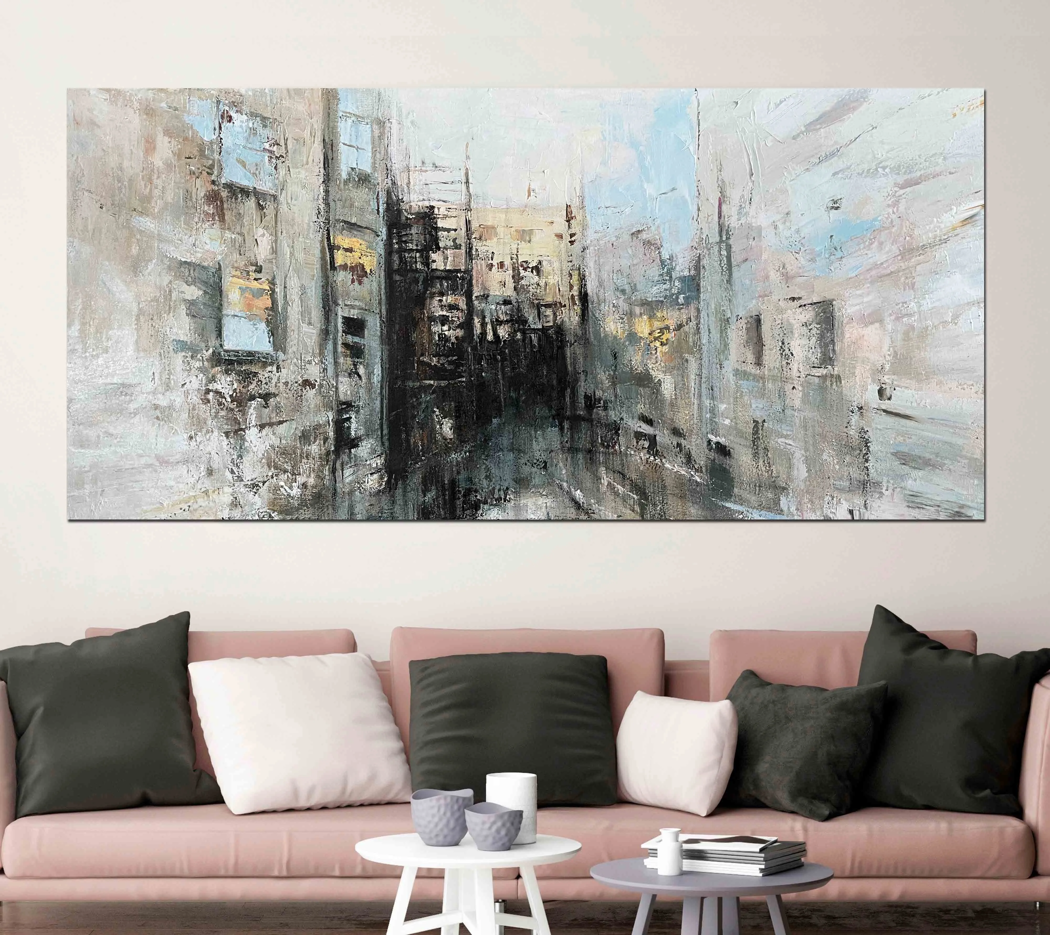 Large Abstract Textured Oil Painting on Canvas Large Texture Wall Art Modern Handmade Textured Wall Art Living Room Wall Decor Custom Oil Painting 1