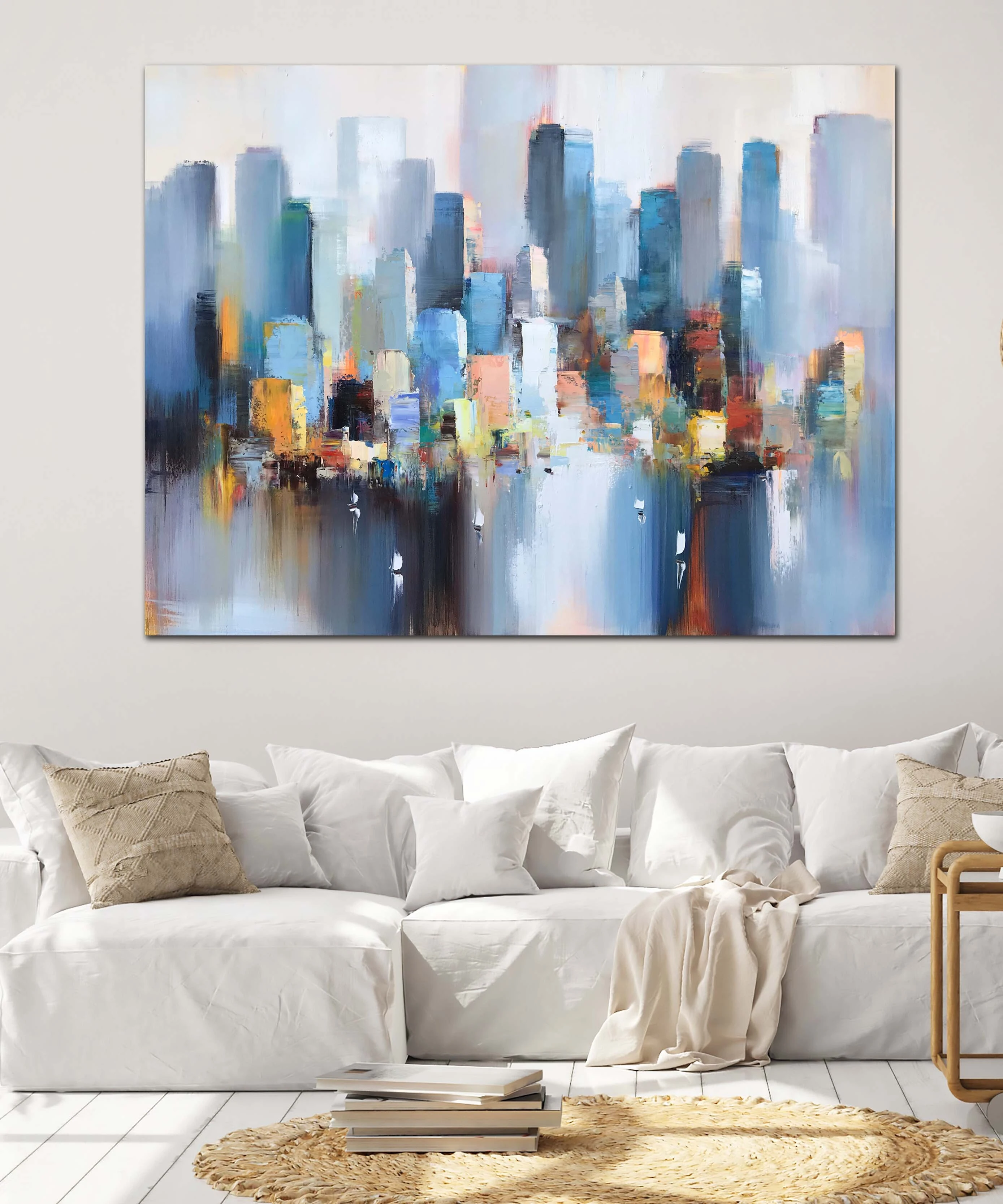 Celebrul oraș acrilic al orașului acrilic handmade wall artă pânză pictură ulei pentru decor pentru casă 1