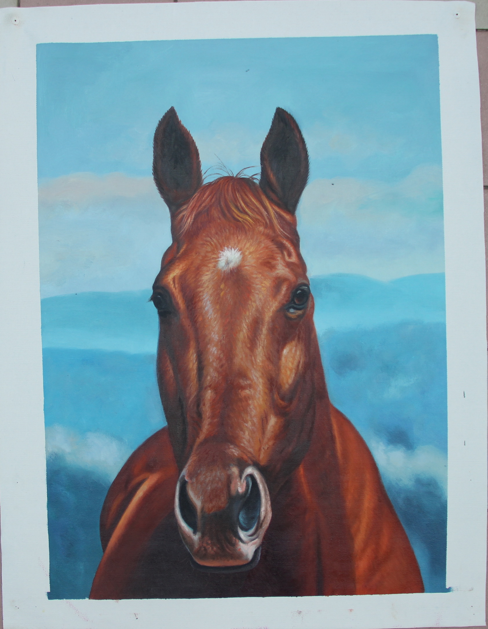 Kaeppel Leinwandbild, Bunte Handgemalt Abstrakt 3D im Angebot | Haus \u0026  Garten, image size:1684x2171