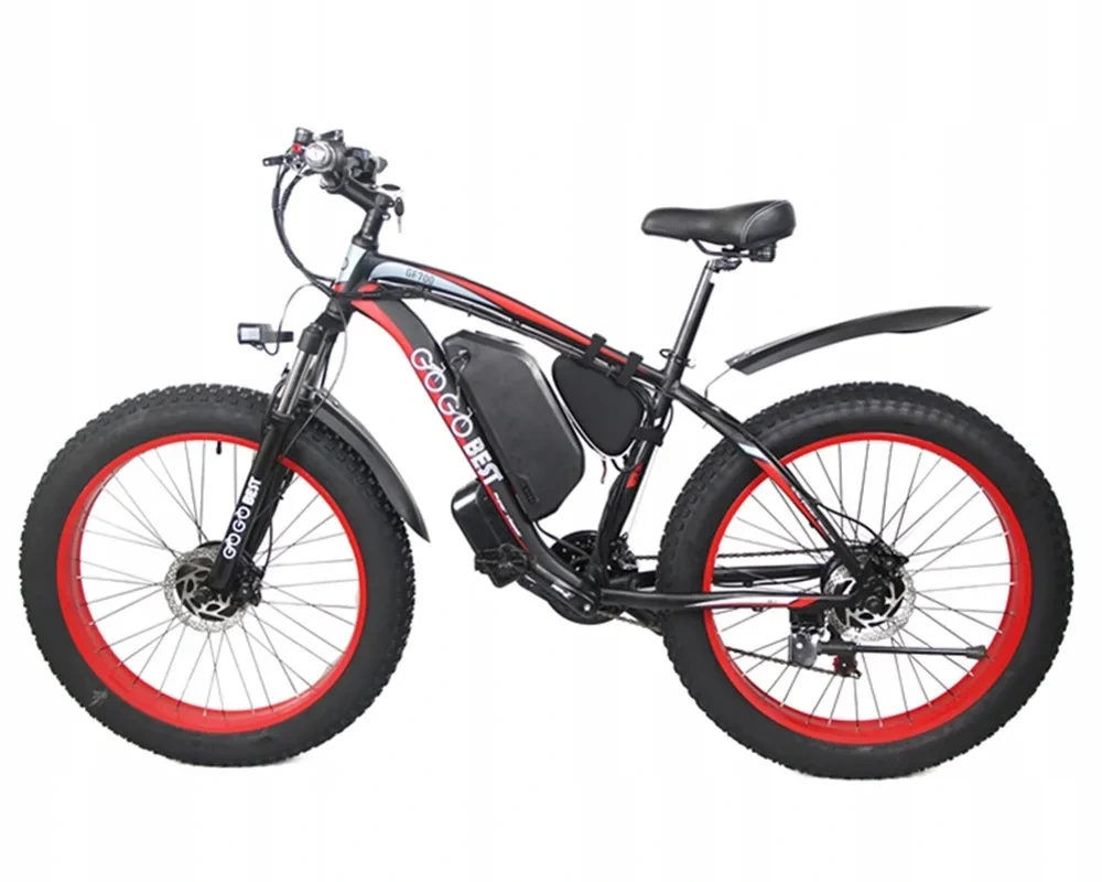 Elektrokolo GGOBEST GF700 26palcové 1000W48V17,5Ah duální motor off-road venkovní jízda na horách maximální výdrž 70KM - gepardové kolo 1