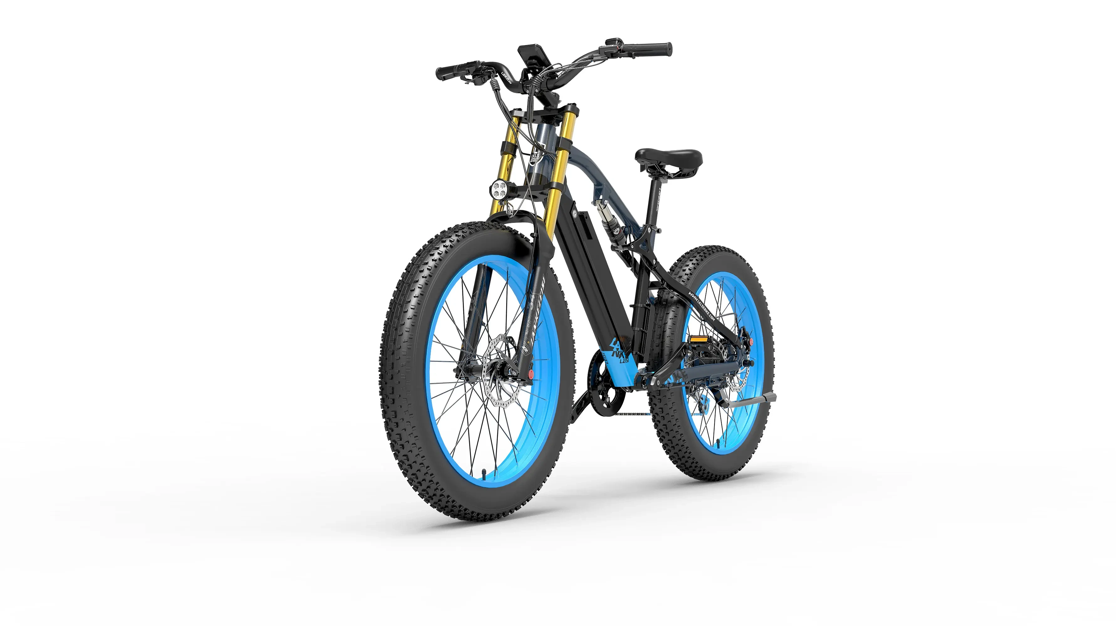 LANKELEISI RV700 1000W 48V16AH DOPPEL SUSPENSION HYDRAULISCHE BREMSE 26*4,0 FETT BIKE SCHNEE BIKE - cheetahwheel 1