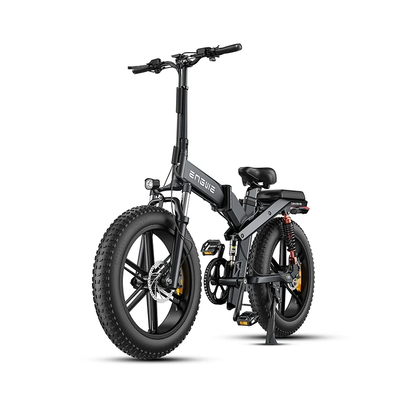 ENGWE X20 750 W 48 V 14,4 Ah Einzelbatterie 25 km/h 100 km 20 Zoll Shimano 8 Gänge Dreifachfederung faltbares E-Bike – Gepardenrad 1