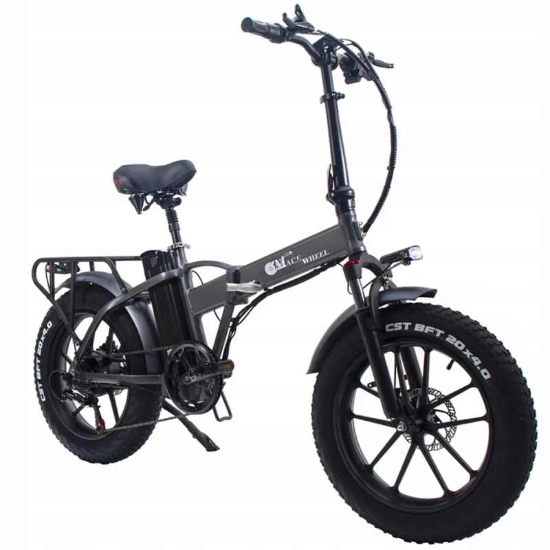 CMACEWHEEL GW20 750W 48V 17Ah 100KM 20*4.0 Fat Tire Electric Bicycle Speed 50KM/H Folding Electric Bicke - cheetahwheel 1