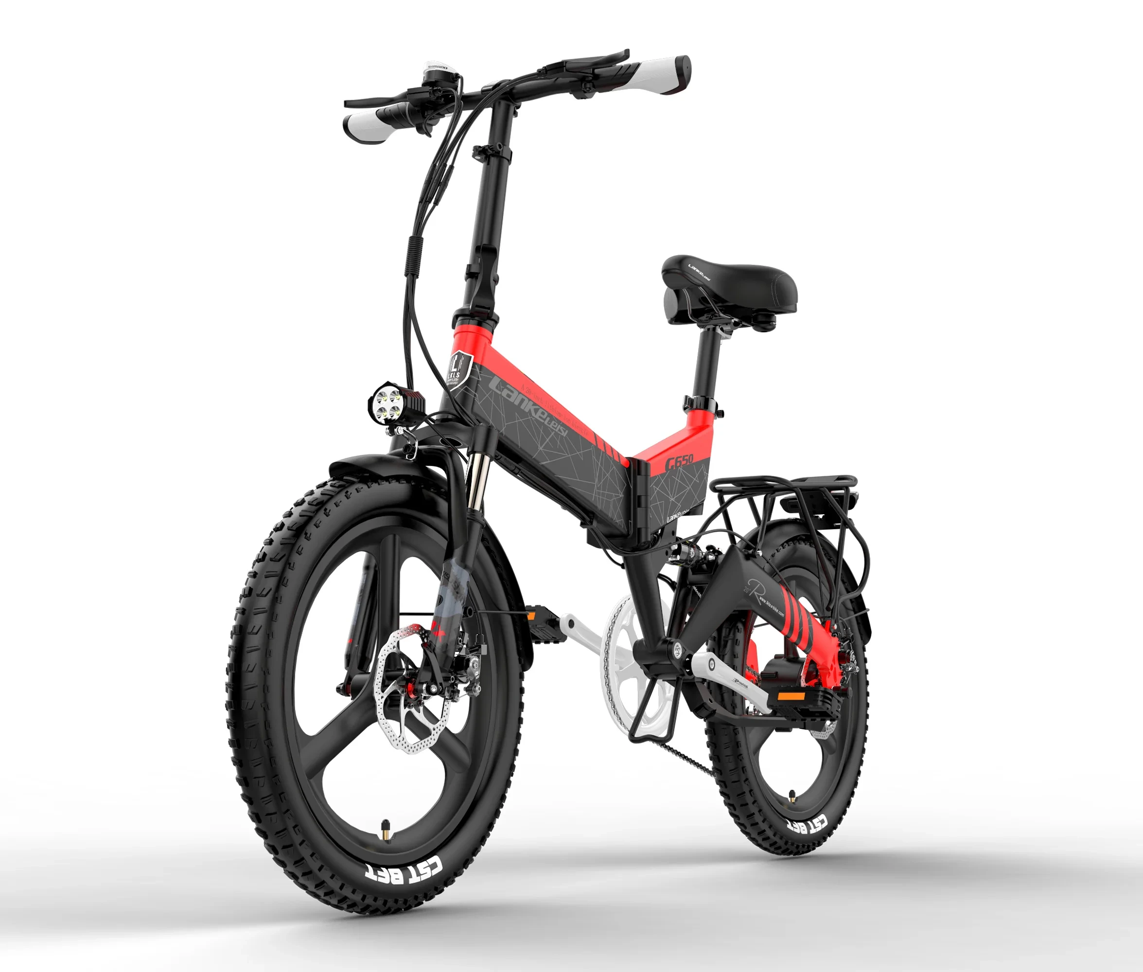 Lankeleisi G650 off-road electric bicycle 48v14ah20 inch 500W snow road outdoor camping leisure portable equipment - cheetahwheel 1
