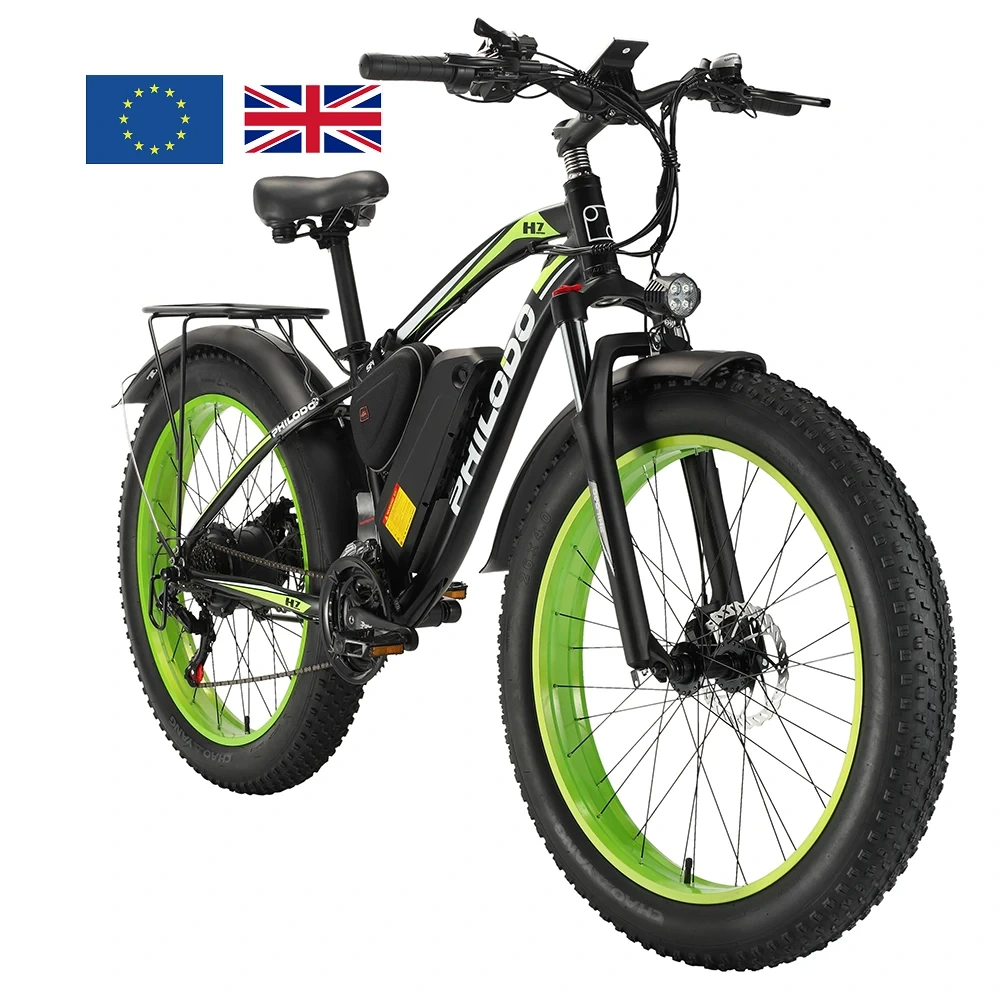 Elektromos kerékpár philodo H7 1000W 48V 17.5AH hidraulikus fékes kerékpár 26 hüvelykes Fat Tire hegyi kerékpár 1