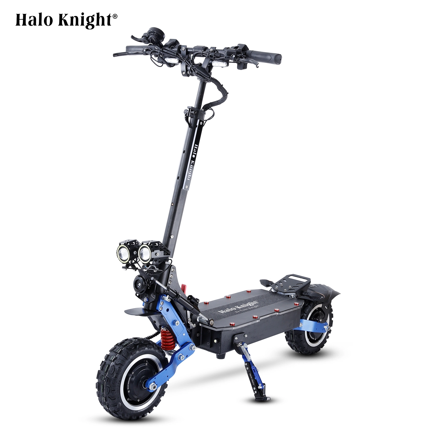 Elektrische scooter voor volwassenen T108 PRO zwart+blauw 1