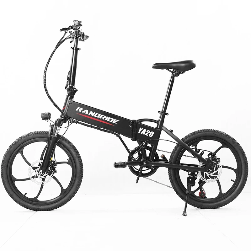 Randride YA20 elektrische fiets 500W 48V 12.8AH 20CALI 35KM/H zwart 1