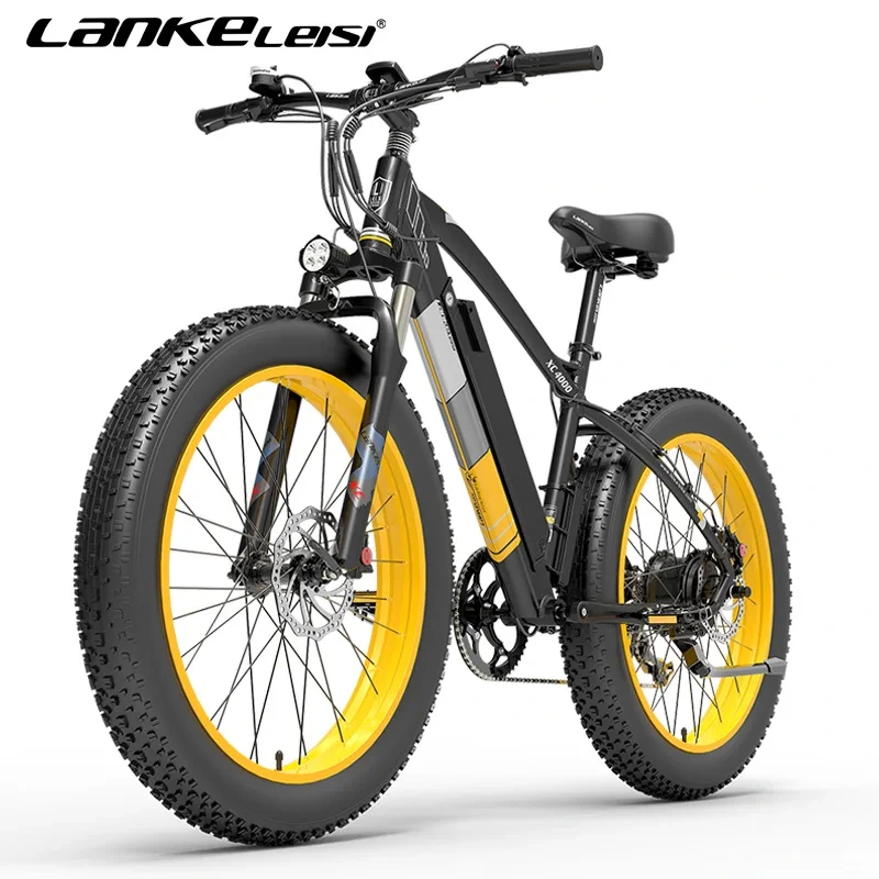 Elektrokolo Lankeleisi XC4000 1000W 48V 45KM/H 120KM 17,5AH Elektrické kolo s tlustým pláštěm 1