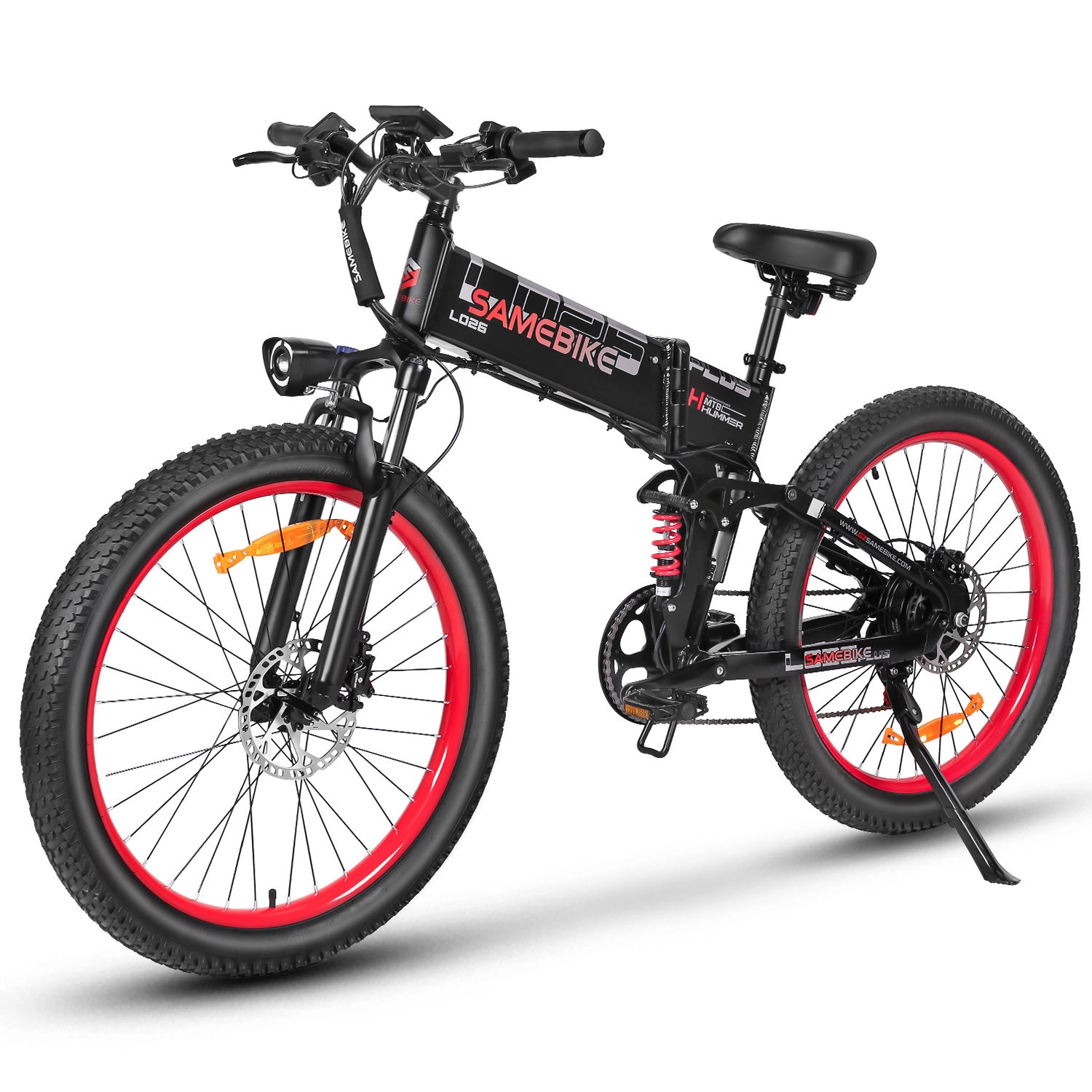 SAMEBIKE LO26PLUS Spoke Rim Folding Electric Mountain Bike 1000W 1
