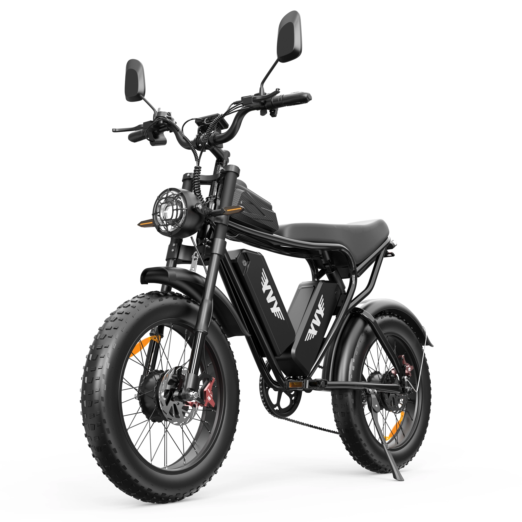 Rower elektryczny YVY C20Max/Ridstar Q20 PRO, opona 2000 W, rozmiar ramy 20*4,0 cala, felga aluminiowa Fat Tire, 20 cali, kolor czarny, 2000 W 1