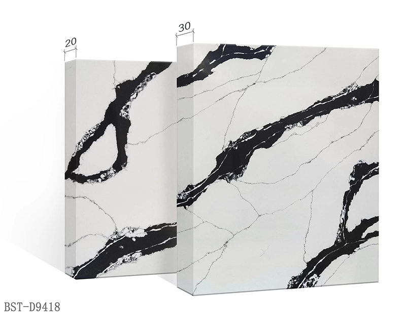 China Quartz Stone Calacatta Divine For Kitchen Island D9418 1