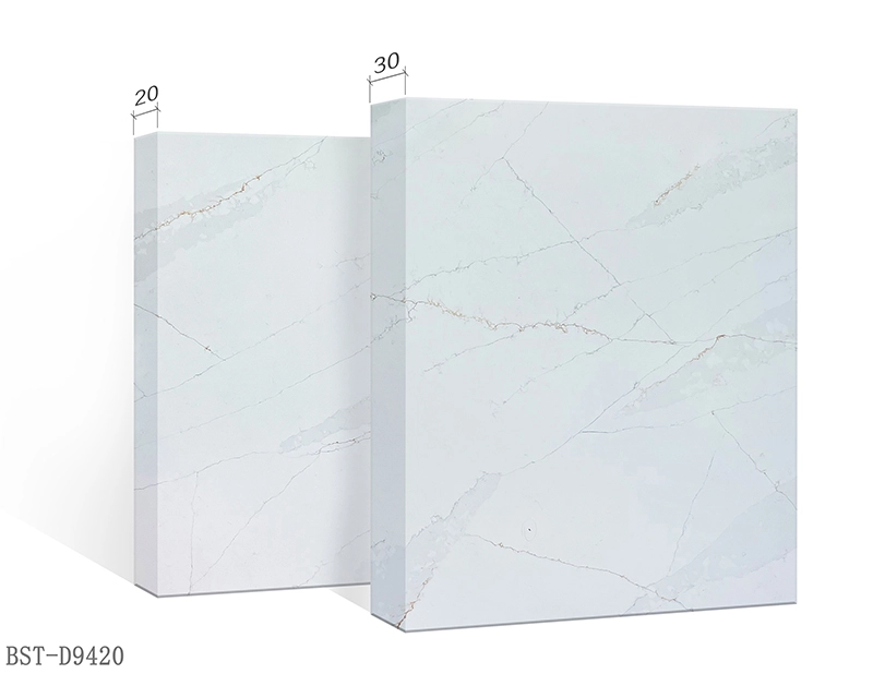 Open Concept Kitchen Island Countertop with Calacatta Ethereal 1