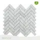 Marble Herringbone Mosaic Tile 280x320mm Bestone 1