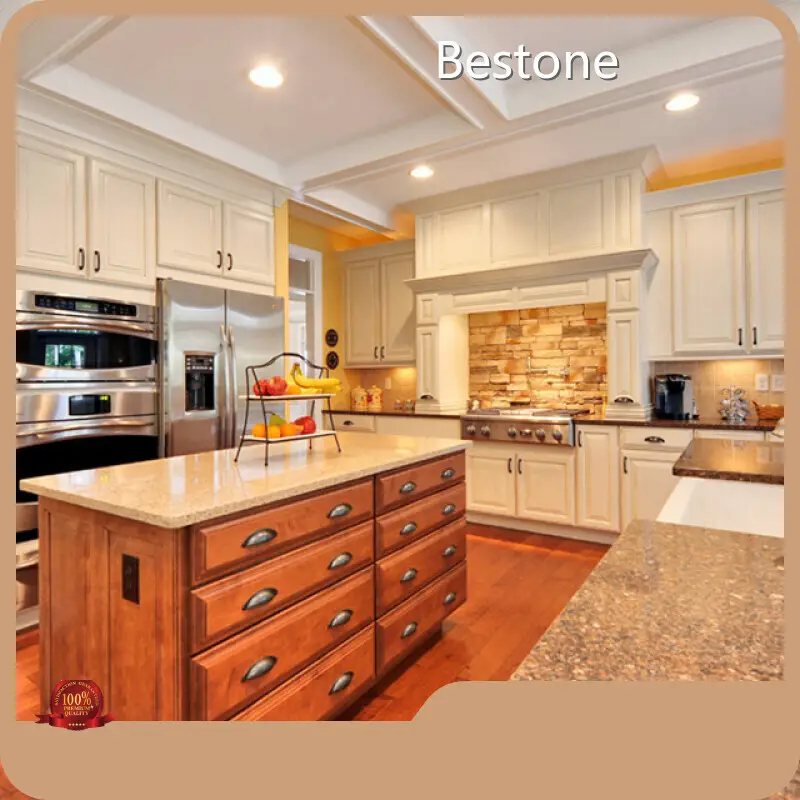 Hot Black Granite Countertops Polished / Honed / Brushed / Textured Bestone Brand 1