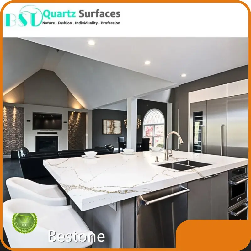 Quartz Calacatta Laza Bestone Brand 3000*1400mm/3200*1600mm Hotel 1