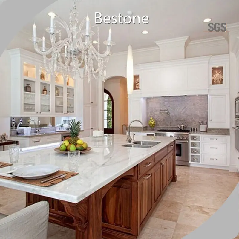 Countertop White Marble Benchtop Surfaces Bestone 1