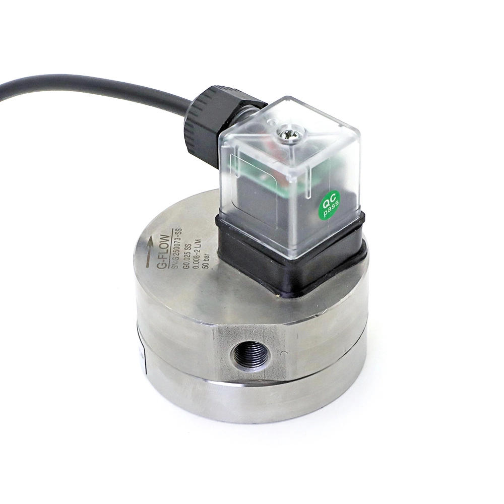 Medidor de flujo de sellador de silicona, medidor de flujo de engranaje Micro ovalado para máquina dispensadora de silicona 1