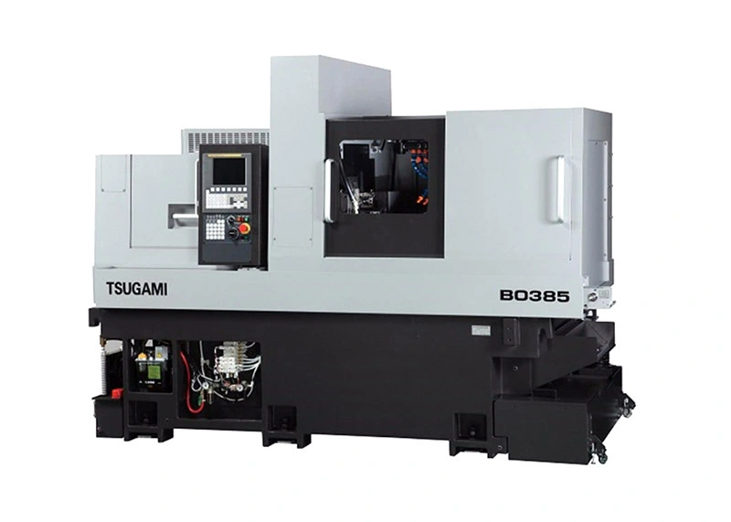 Swiss Type Automatic Lathe With 8 Driving On Back Tool Post, 6 Axis Swiss Lathe 1