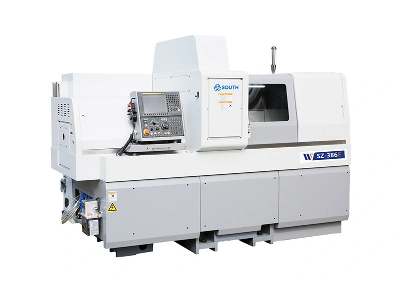 ماكينة CNC سويسرية ذات 6 محاور، مخرطة دوارة سويسرية ذات قطر كبير SZ-386F 1
