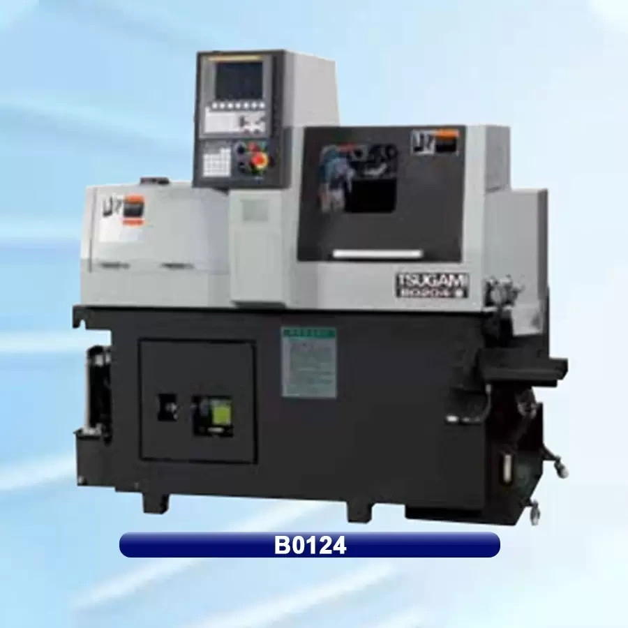 Torno suíço de 4 eixos com fuso traseiro B0124-III 1