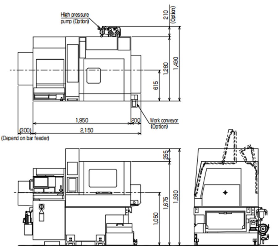 5-axis Swiss Lathe With High Precision High Speed High Rigidity B0325-III