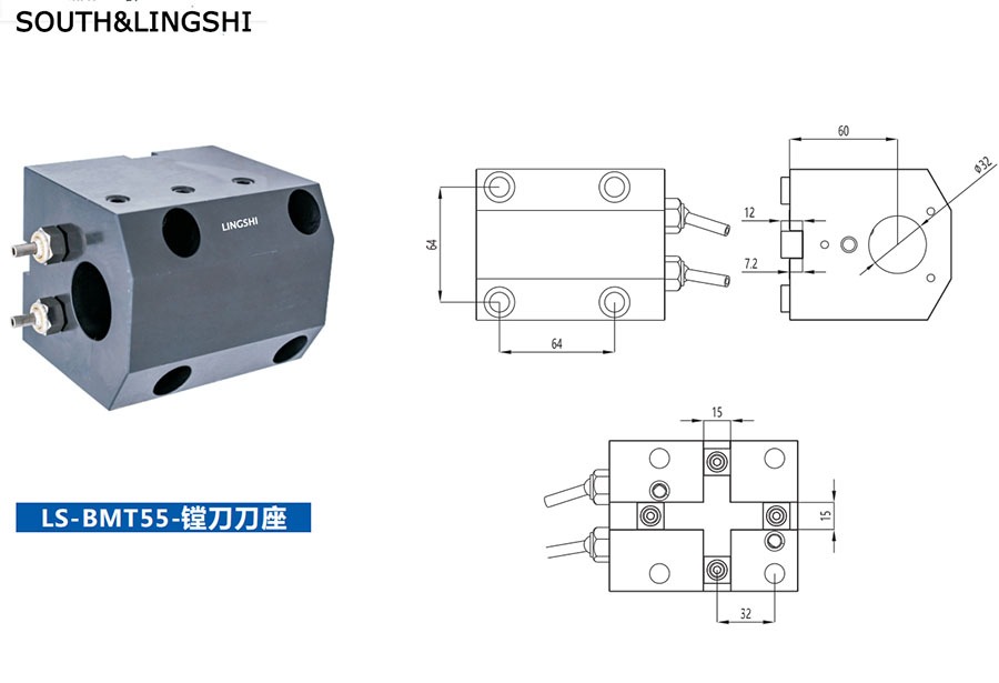 Static boring tool holder BMT55B-32-Manual Lathe Machine, Economic CNC Lathe Machine, Heavy Duty Flat Bed CNC Lathe Machining Center