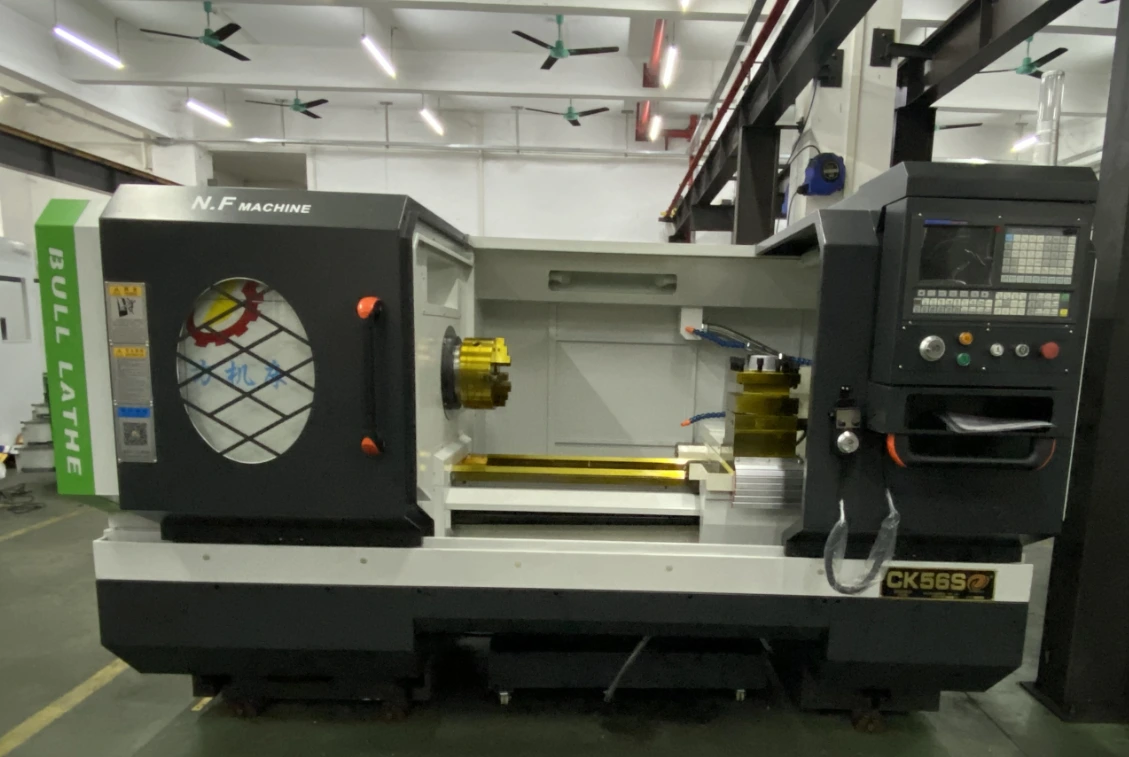 Numerically-controlled frame heavy duty CNC lathe CK56S 1