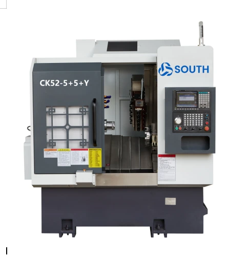 Turing and milling CNC machining center with Y axis CK52-5+5+Y 1