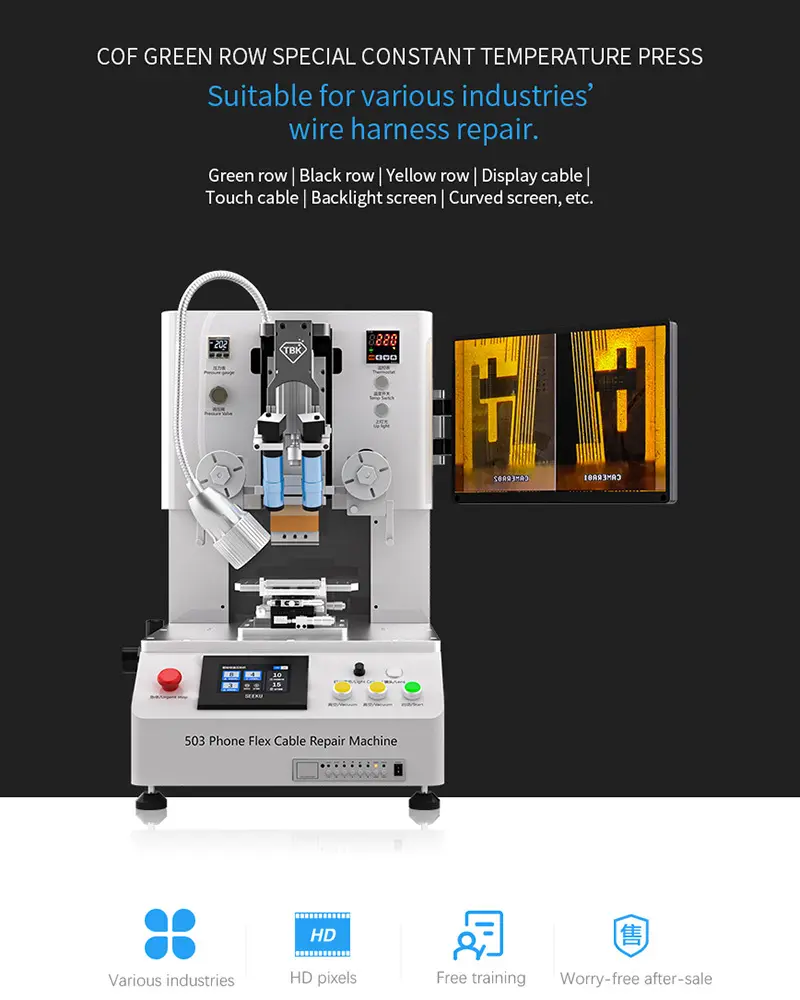 TBK-503 Flex Bonding Machine for LCD & OLED Screen Repair | Fixes