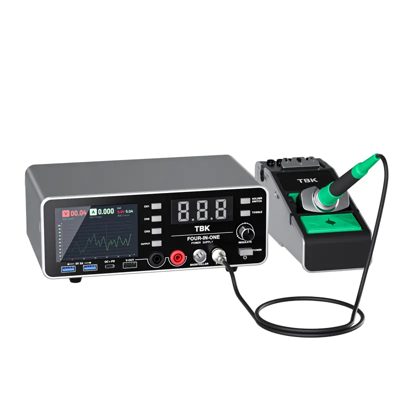 TBK-219 Soldering & Rework Station with Short Circuit Detector & USB Tester 1