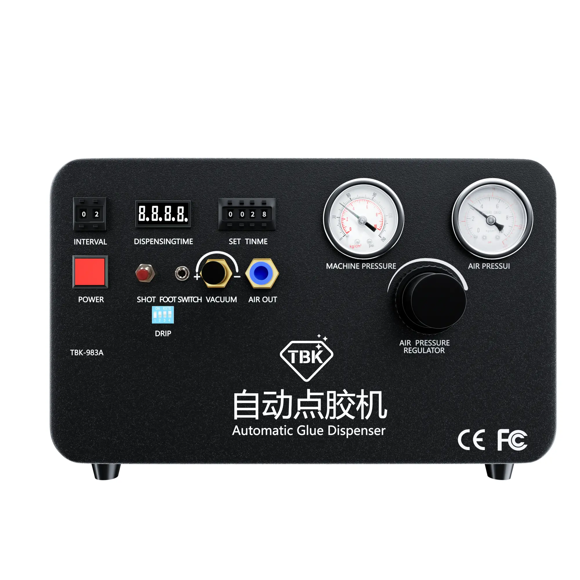 TBK-983A Automatic Glue Dispensing Machine with Built-in Quiet Compressor 1