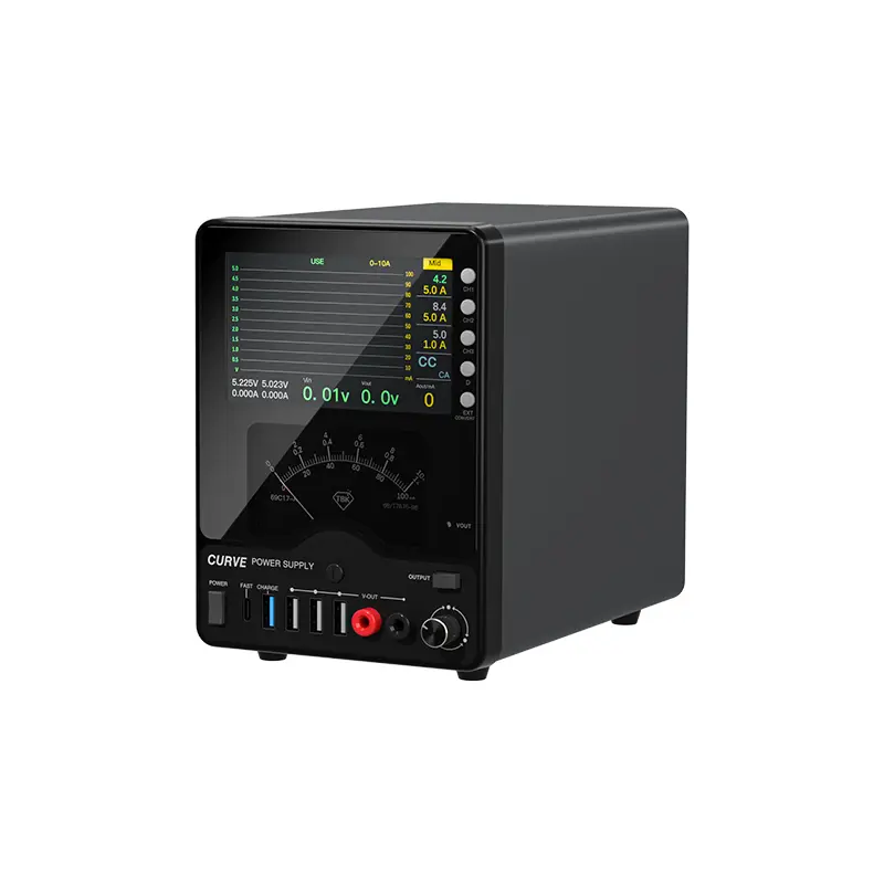 Alimentation de laboratoire CC réglable TBK 218, 30 V 10 A avec affichage LCD de la forme d'onde 1