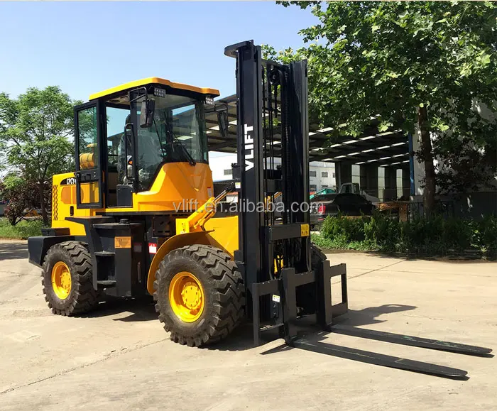 3 Ton Forklift Rough Terrain Truck 4x4 Drive 3