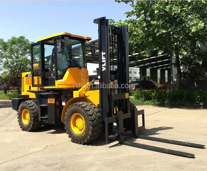 Compact Rough Terrain Forklift 4000mm - - VLIFT 3