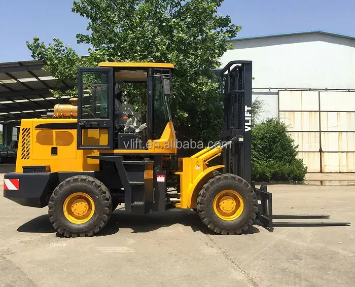 Compact Rough Terrain Forklift 4000mm - - VLIFT 4