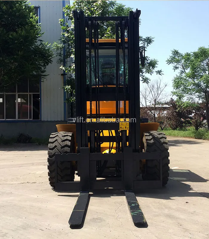 3 Ton Forklift Rough Terrain Truck 4x4 Drive 6