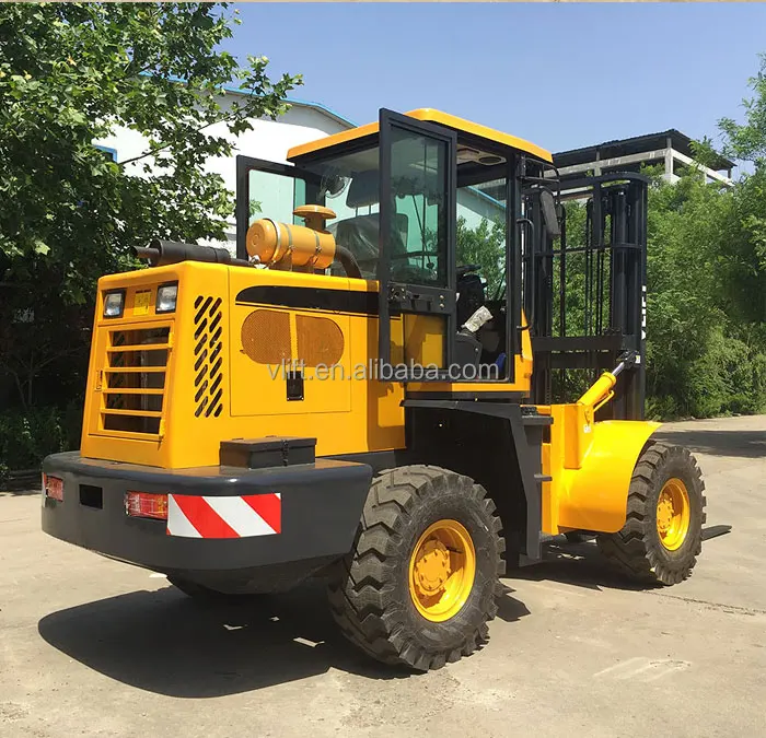3 Ton Forklift Rough Terrain Truck 4x4 Drive 5