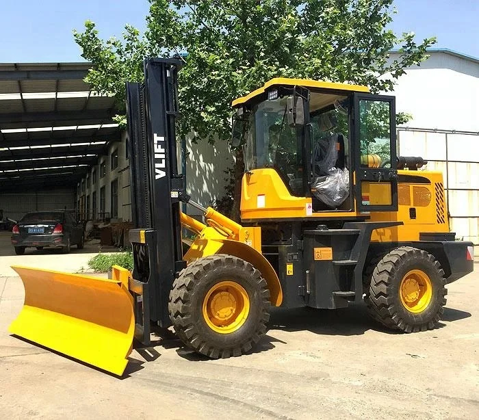 4 Ton Rough Terrain Forklift With Snow Shovel 4
