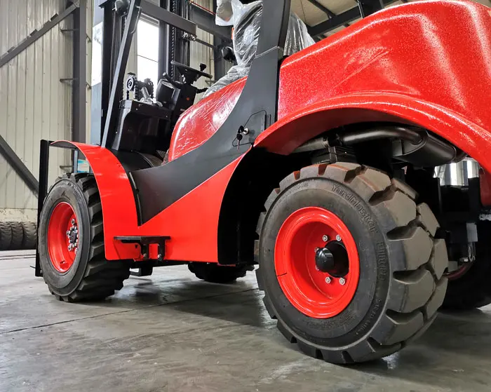 Vlift 3 Ton 3000kg Rough Terrain Diesel Forklift Lifting Height 3000mm Machine For Sale 6