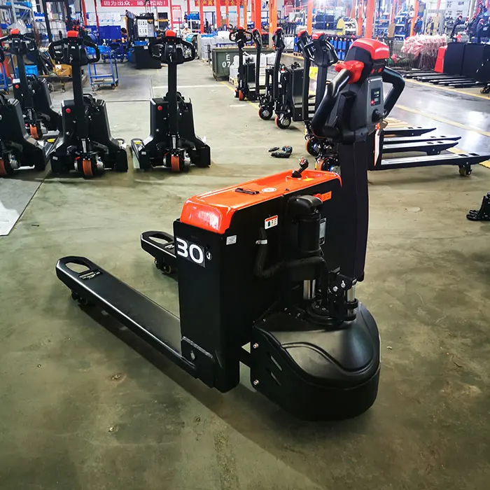 Factory Low Price 3000kg Pu Wheel Electric Forklift Pallet Truck 2