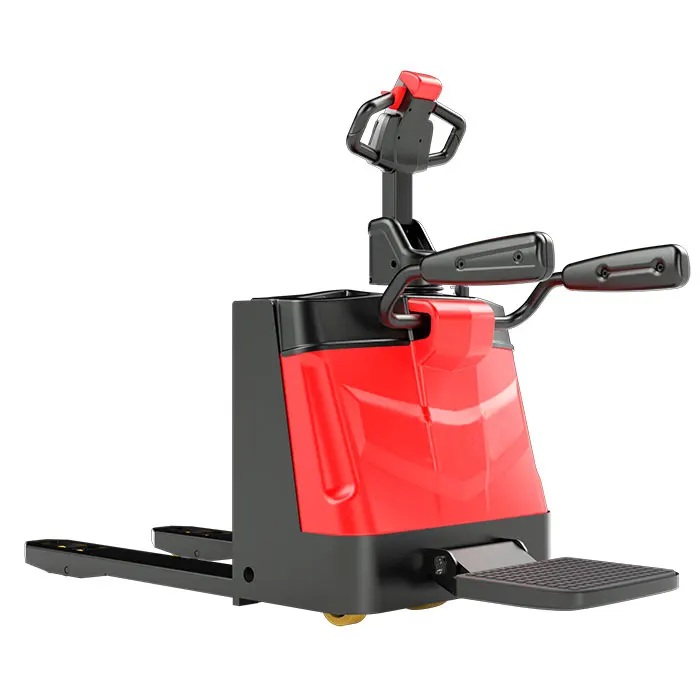Chariot élévateur électrique avec pédale, prix bas d'usine, roue en Pu de 1500kg, transpalette 1