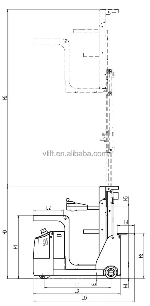 500kg Warehouse Self-propelled Aerial Electric Order Picker 5